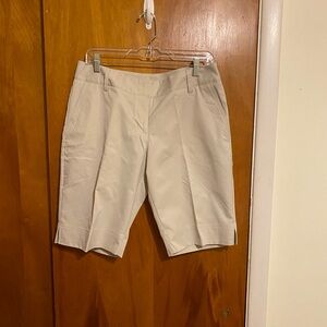 Adidas Women's (10) Beige Clima Lite Bermuda Golf Activewear Classic Shorts
